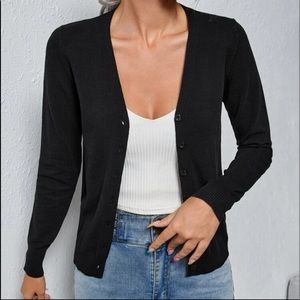 Black cardigan